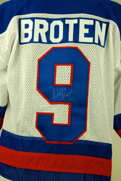 Neal Broten Autographed Team USA Jersey